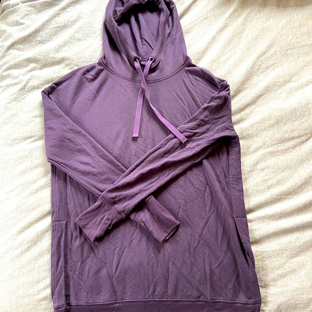 Purple Athleta sweatshirt